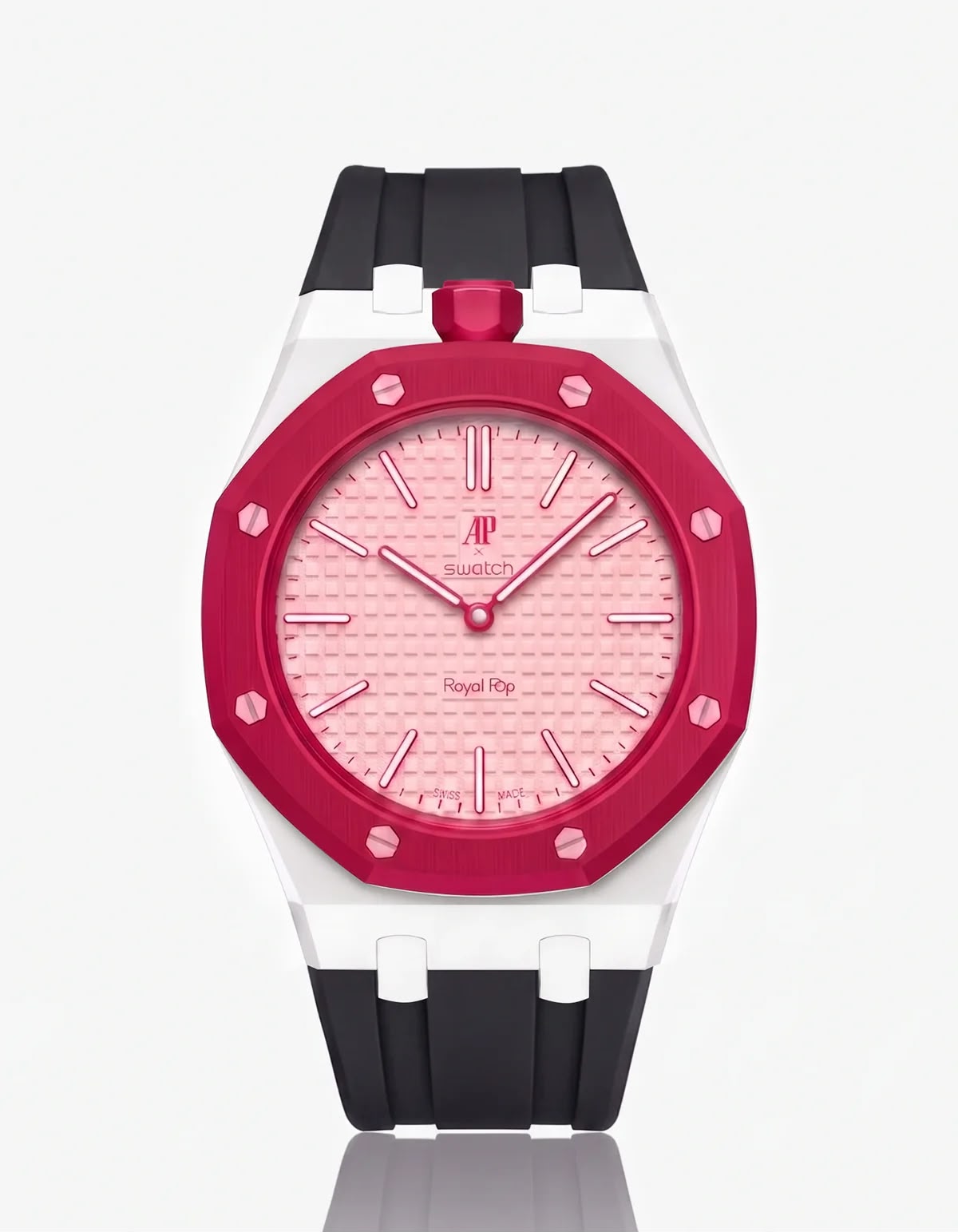 Bracelet Céramique & Silicone Compatible Royal Pop Otto Rosso
