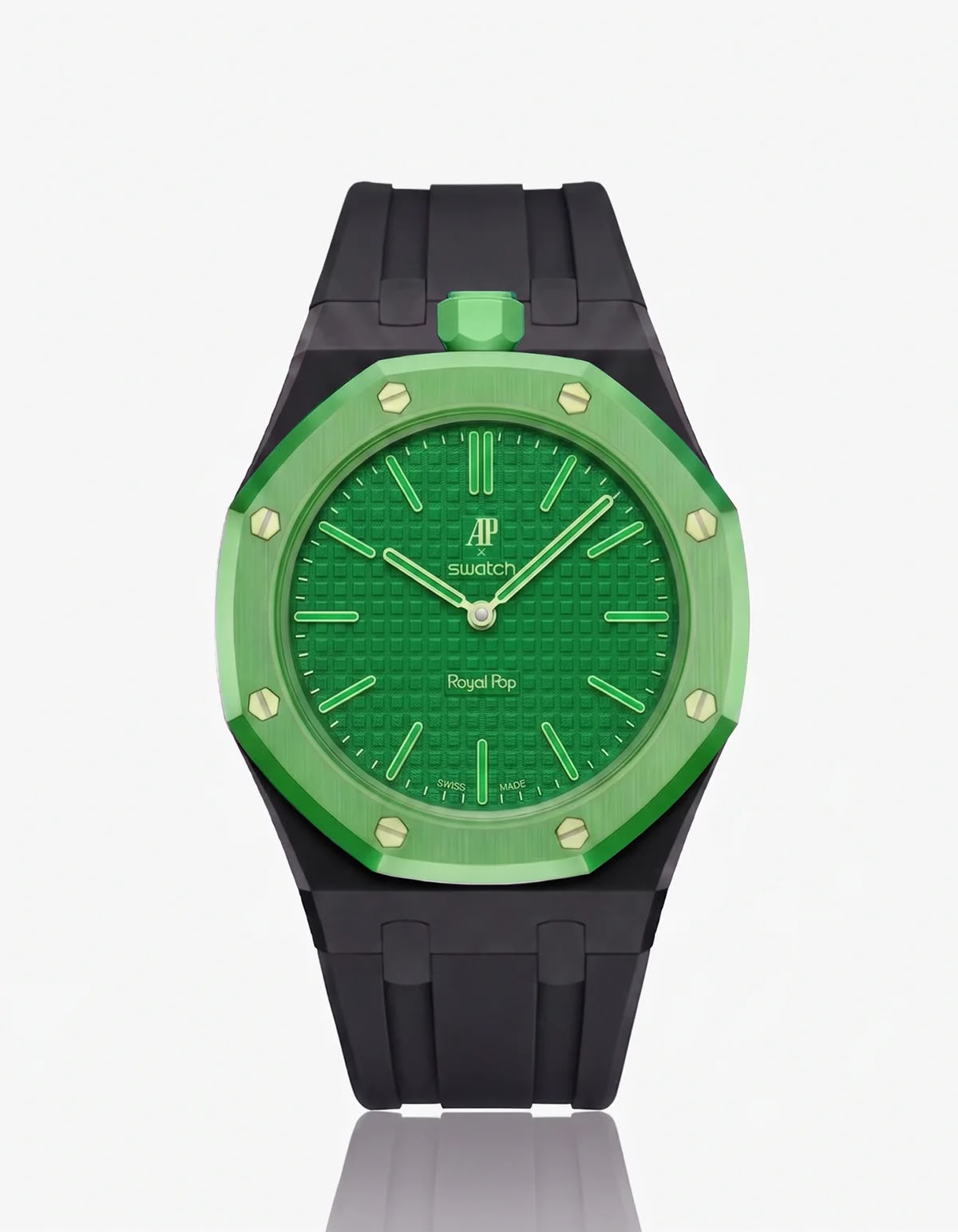 Bracelet Céramique & Silicone Compatible Royal Pop Green Eight