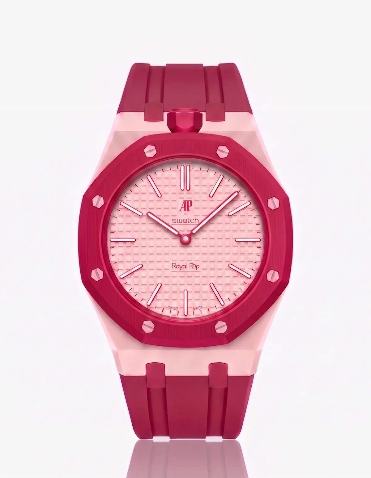Bracelet Céramique & Silicone Compatible Royal Pop Otto Rosso