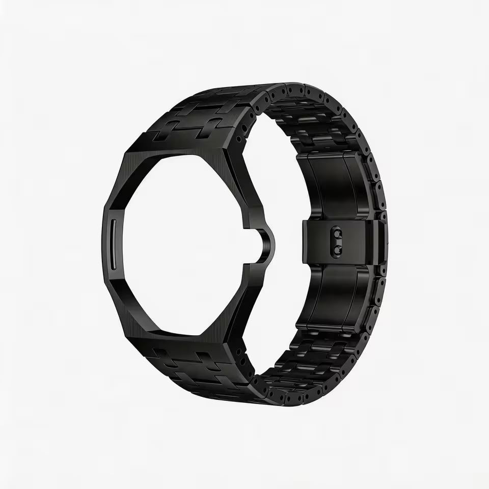 Bracelet Acier Noir Inoxydable Compatible Royal Pop
