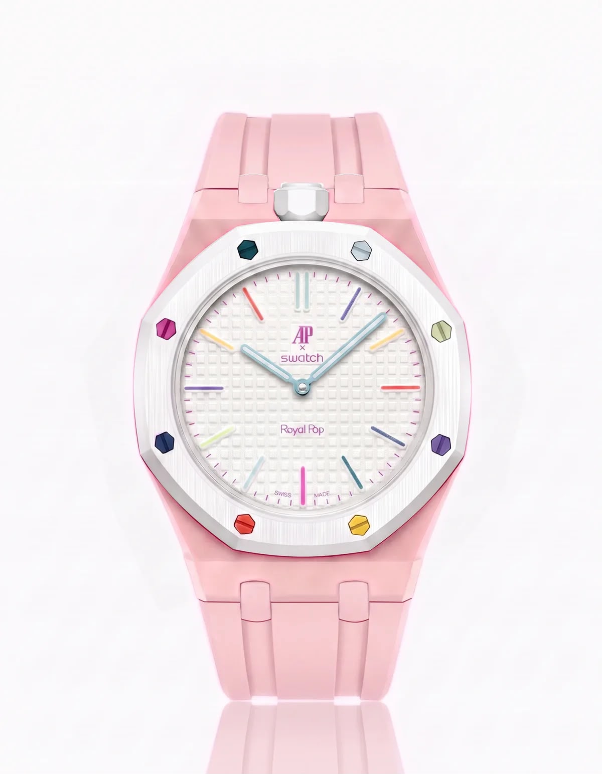 Bracelet Céramique & Silicone Compatible Royal Pop Huit Blanc