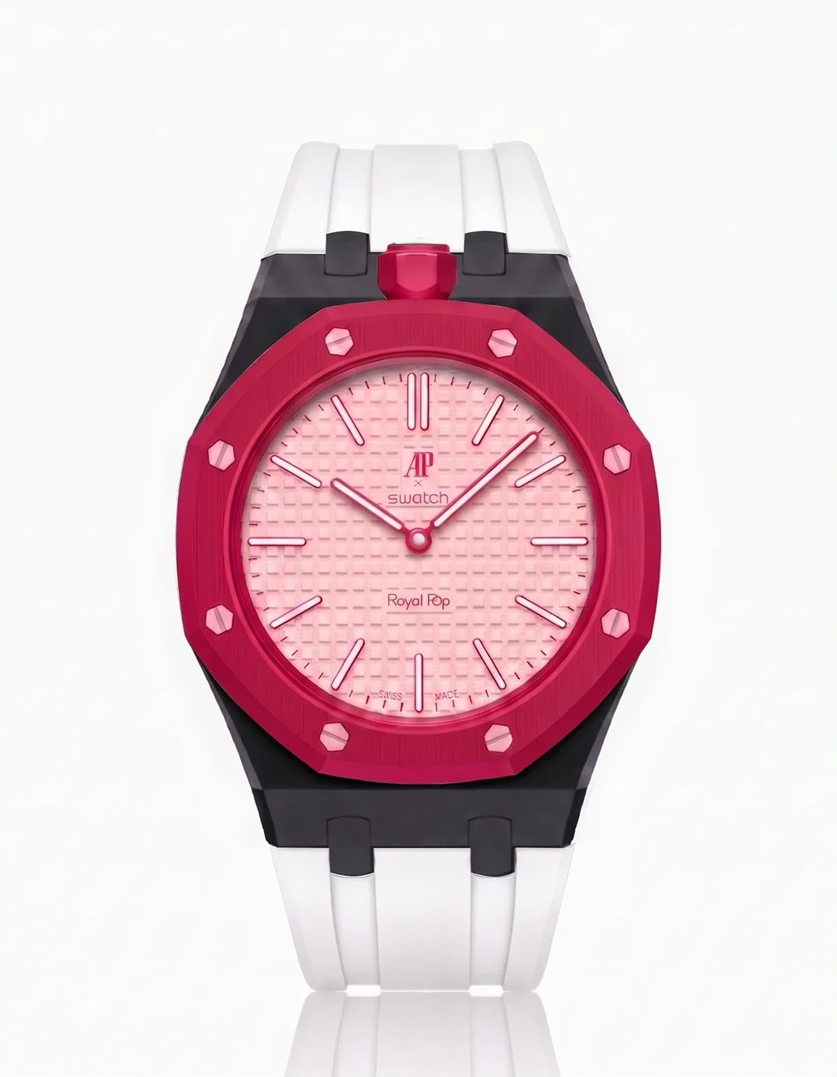 Bracelet Céramique & Silicone Compatible Royal Pop Otto Rosso