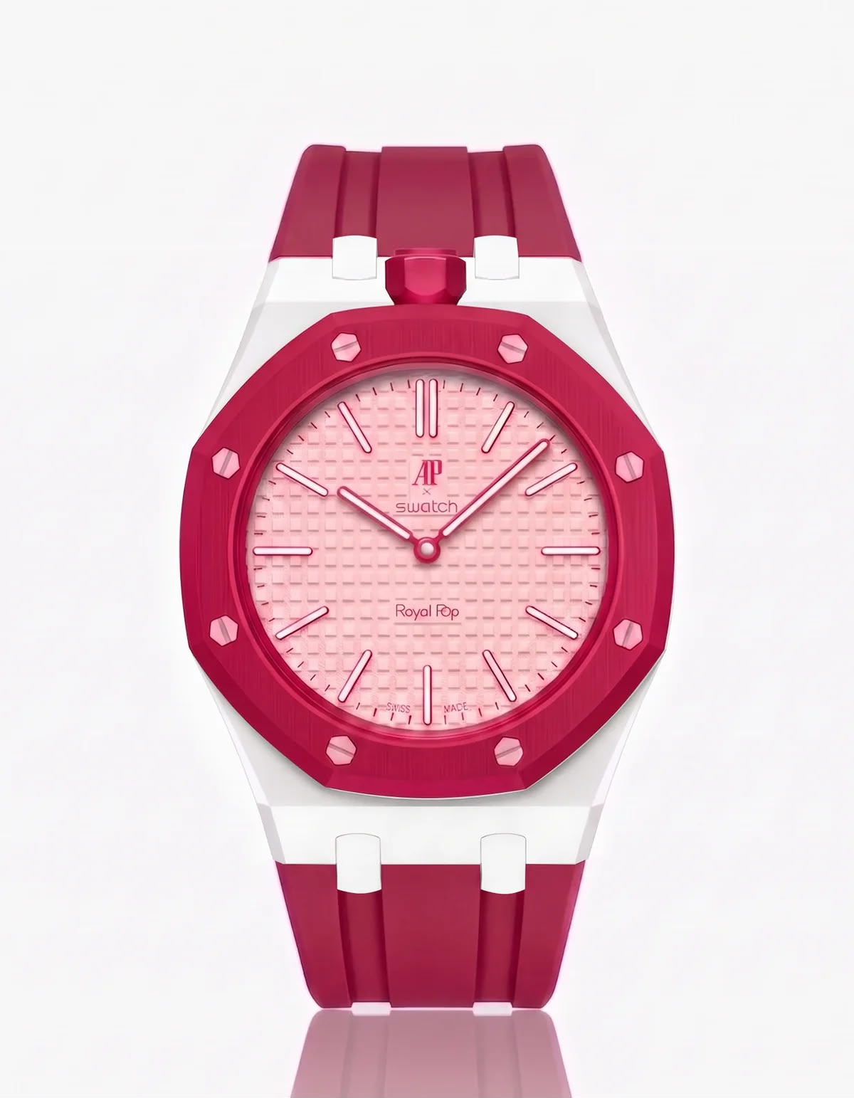 Bracelet Céramique & Silicone Compatible Royal Pop Otto Rosso