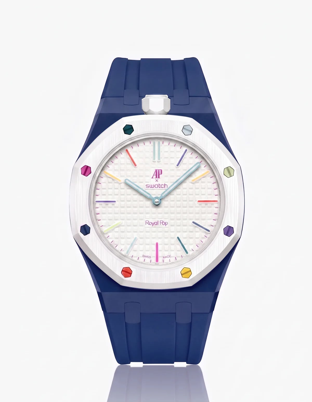 Bracelet Céramique & Silicone Compatible Royal Pop Huit Blanc