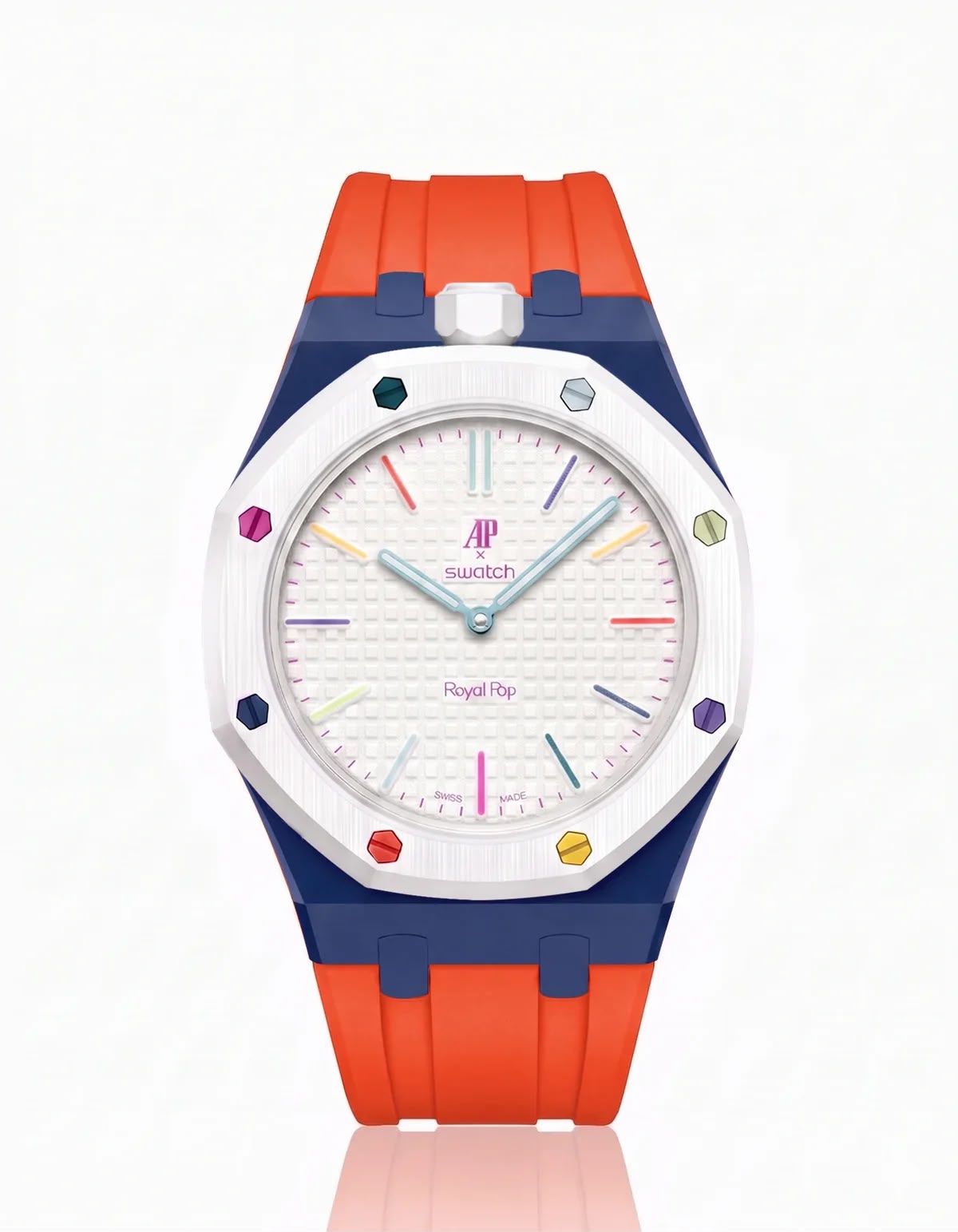 Bracelet Céramique & Silicone Compatible Royal Pop Huit Blanc