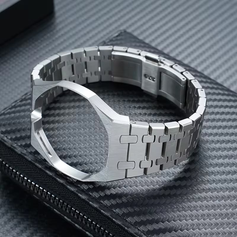 Bracelet Acier Gris Inoxydable Compatible Royal Pop